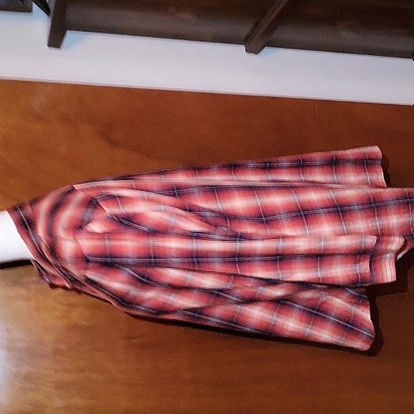 Nwot Ariat Real Plaid Button-up Side Buttons Womens Tunic Style Shirt Size Large - Picture 2 of 11